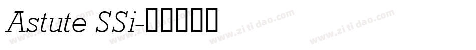 Astute SSi字体转换